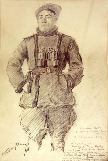 Молчанов К.М. Участник битвы за Москву Г.И.Хетогуров. 1945 Молчанов К.М. Участник битвы за Москву Г.И.Хетогуров. 1945